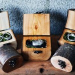 Wood Log Ring Box