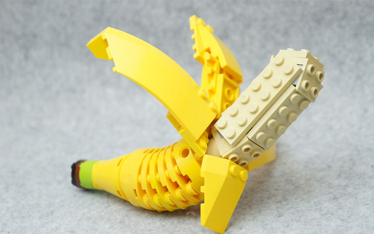 Lego Bricks Banana Tary Japanese Artist