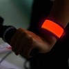 LED Safety Slap Armband Cycling Jogging Walking Reflective LED Armband